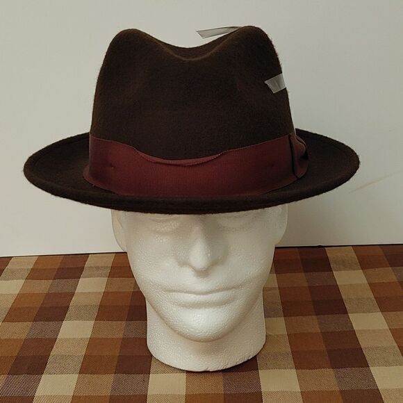 MEN'S MONTIQUE BEAVER LOOK 100% WOOL FELT FEDORA HAT. H81 - Picture 1 of 7